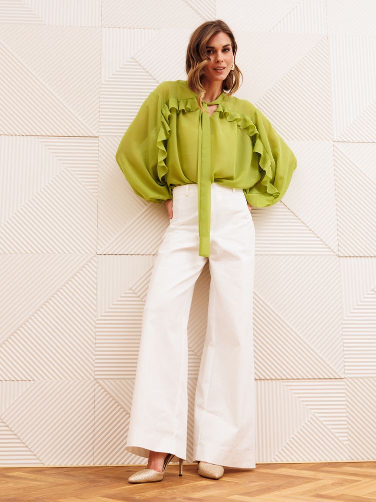 Блузка GIZART арт. 15410 салатовый