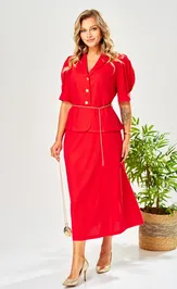Костюм Ava fashion М-214 красный