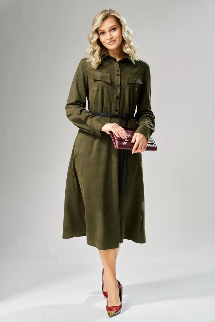 Sukienka Ava fashion #M-239 xaki