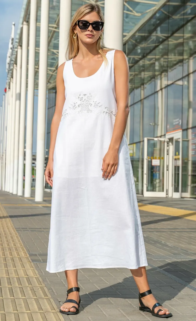 Sukienka SILVERSPICE #S-5422 beloe