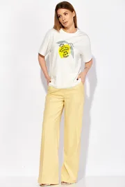 Trousers LAIKONY #L-942-2 slivochnyj