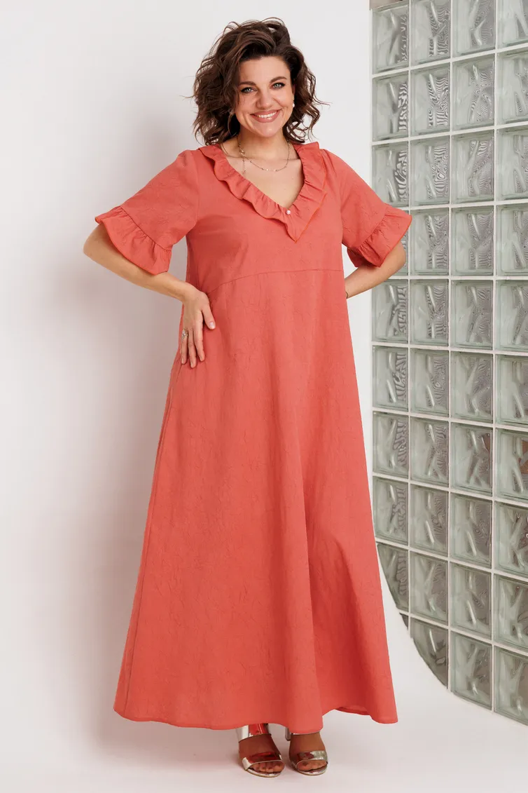Платье BegiModa арт. 1066 коралл