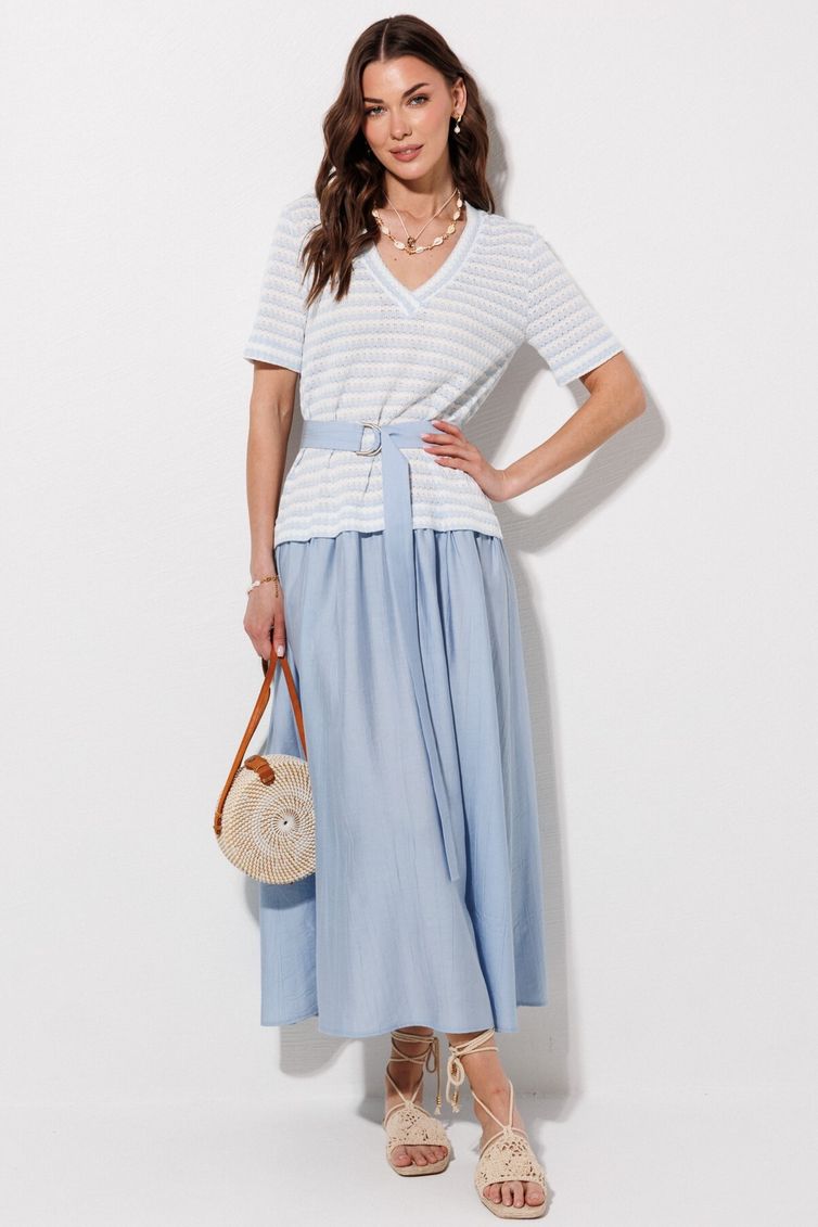 Платье Люше арт. 4378 голубой