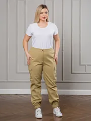 Spodnie NOVITA #1333 pesochnyj