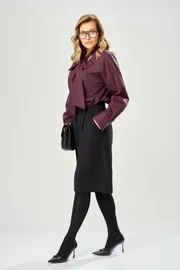 Blouse Ava fashion #M-235 bordovyj