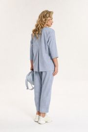 Suit Anastasia #1202 sero-goluboj