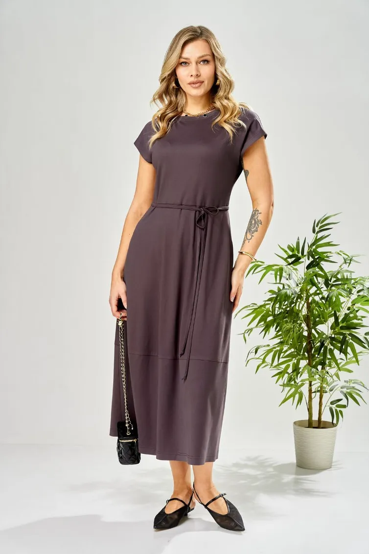 Платье Ava fashion арт. М-199 баклажановый