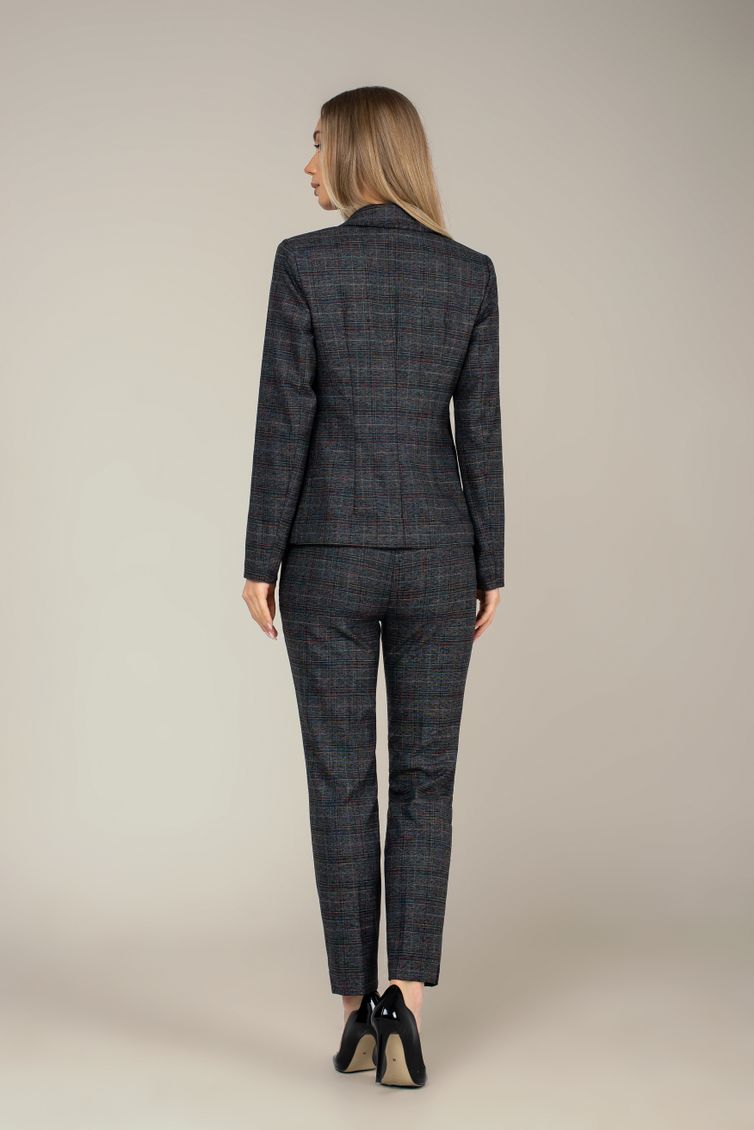 Suit MARIKA #413 komplekt t. seryj v kletku