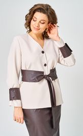 Костюм Vilena-fashion 1147 беж+шоколад