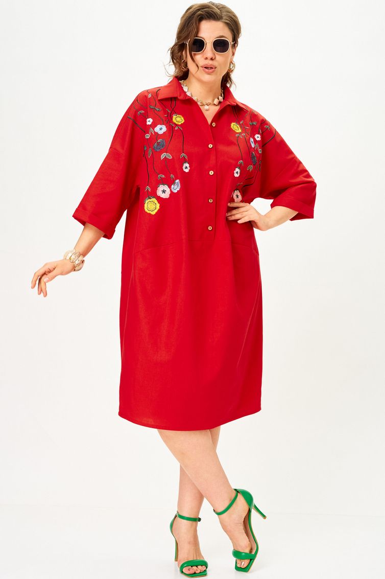 Платье SOVA арт. 11318 красный