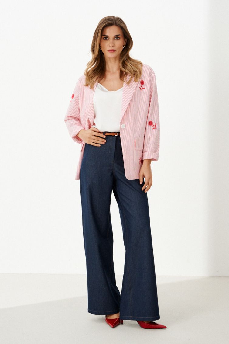 Жакет Panda арт. 123830 бело-красный