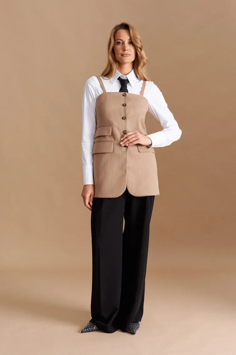 Waistcoat Elletto Life #3768 bezh