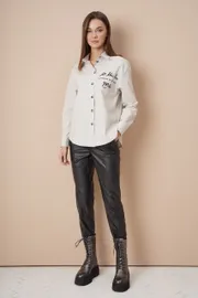 Shirt Fantazia Mod #3977 bezh
