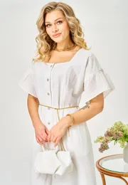 Платье Ava fashion арт. М-190 молочный