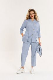 Suit Anastasia #1202 sero-goluboj