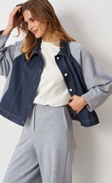 Жакет Panda 122130 сине-серый