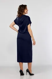 Dress Olga Style #S902 sinij