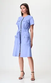 Dress Anelli Laurel 1272 goluboj