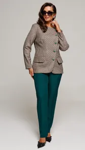 Комплект Beautiful & Free арт. 6192 изумруд+гусиная лапка