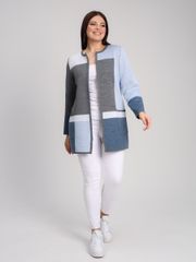 Sweter BONADI #1933 seryj-goluboj