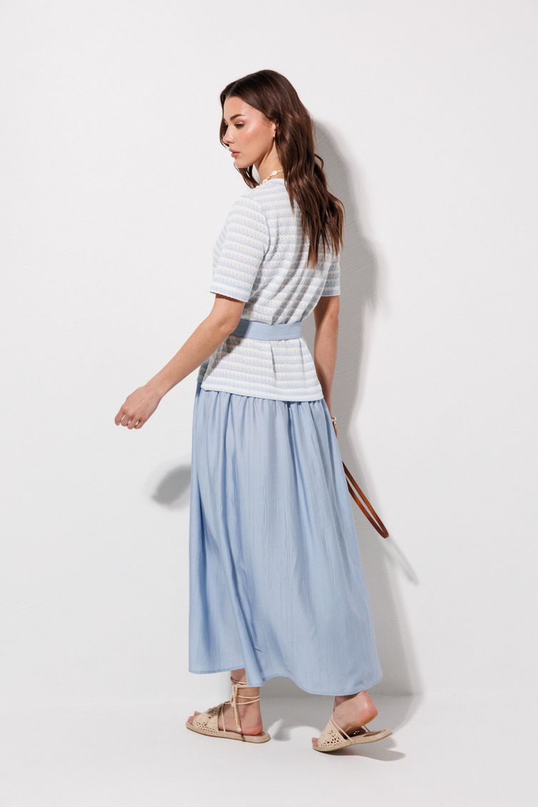 Платье Люше арт. 4378 голубой