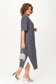 Sukienka Michel Chic #2168 temno-sinij, gorox