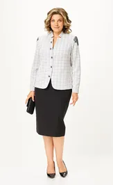 Suit Vilena-fashion 1198 belyj+chernyj