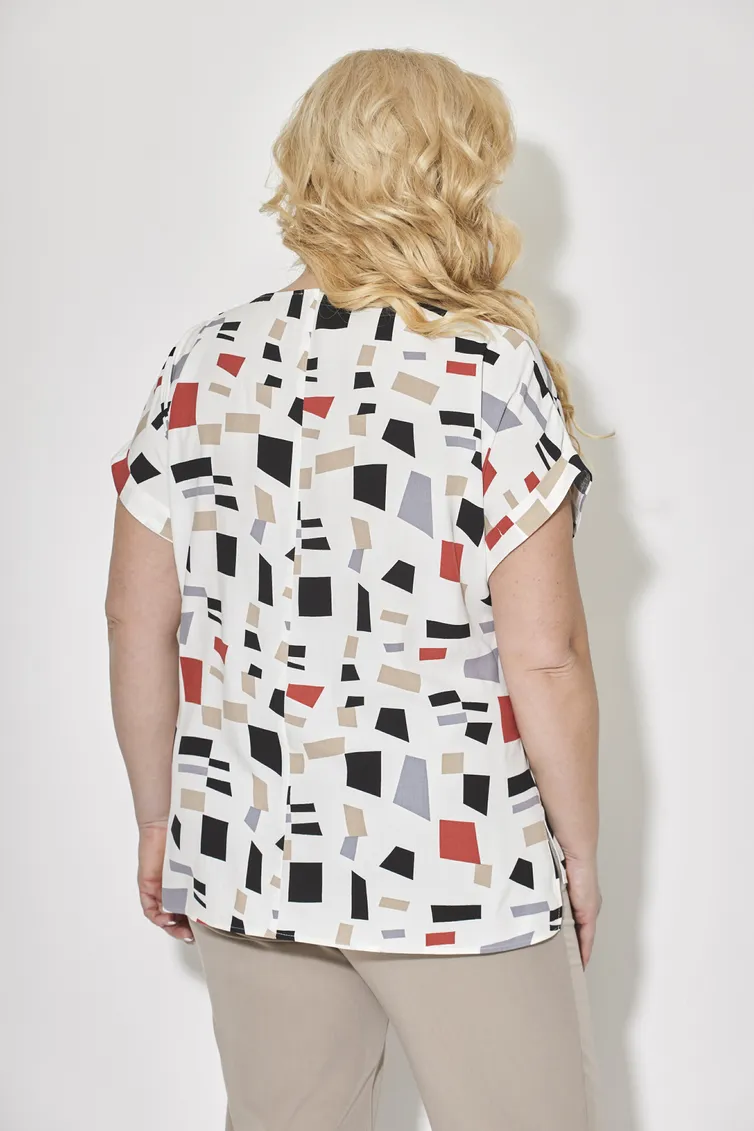 Bluzka STEFANY #437 geometriya