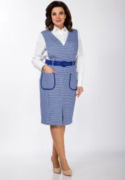 Zestaw Vilena-fashion #982 belyj+vasilek