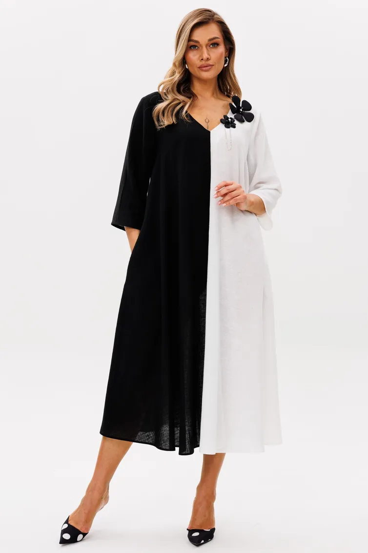 Dress Anastasia #1243 plate cherno-belyj