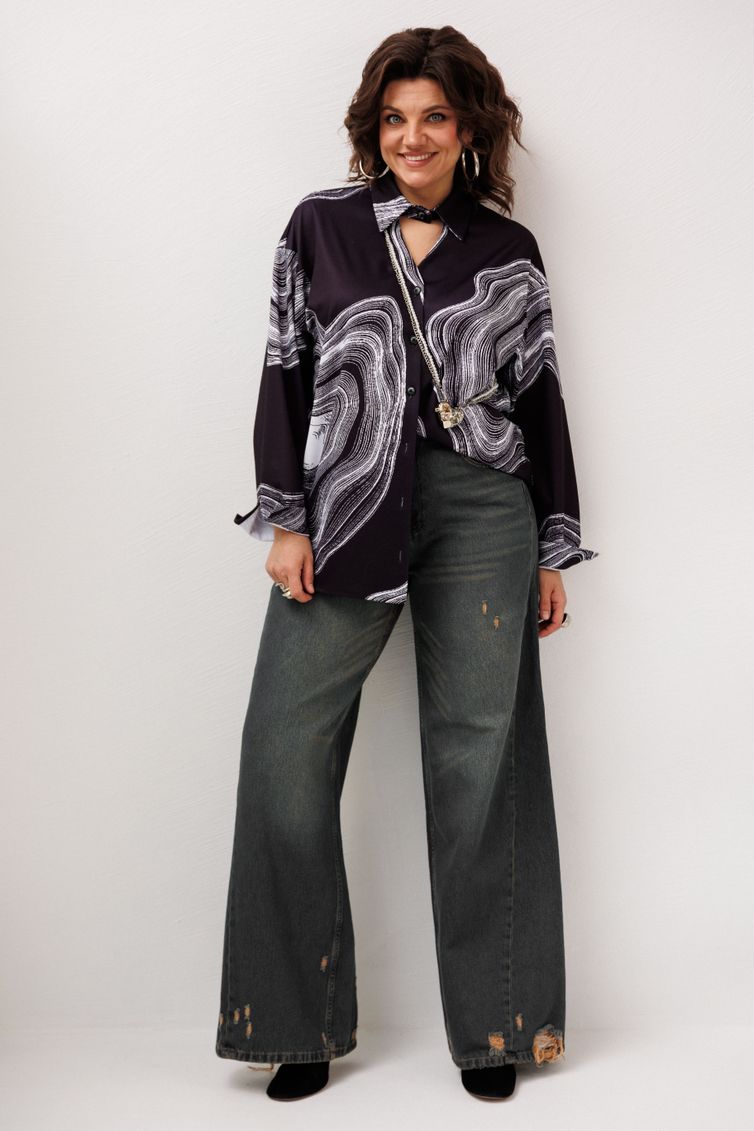 Shirt Anelli Laurel #1514.1 mramornaya rubashka