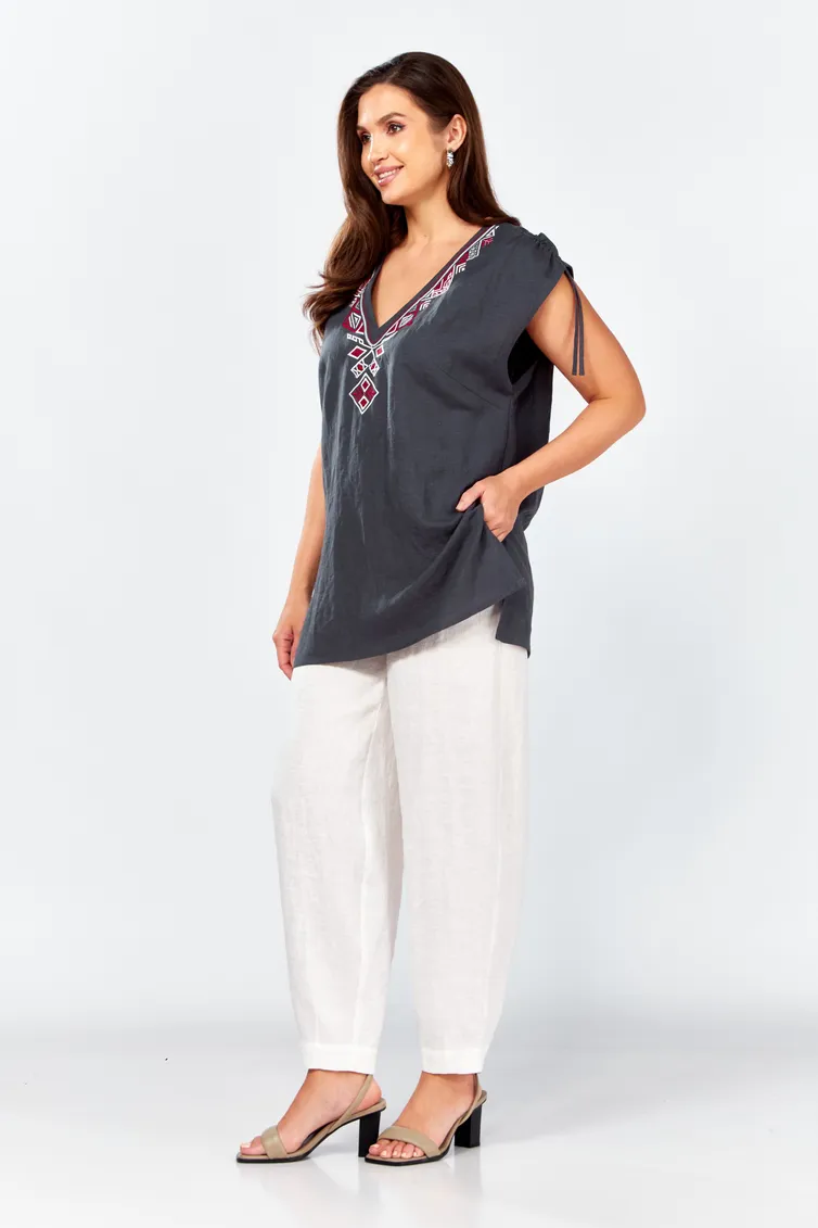 Bluzka MALI #625-079 seryj