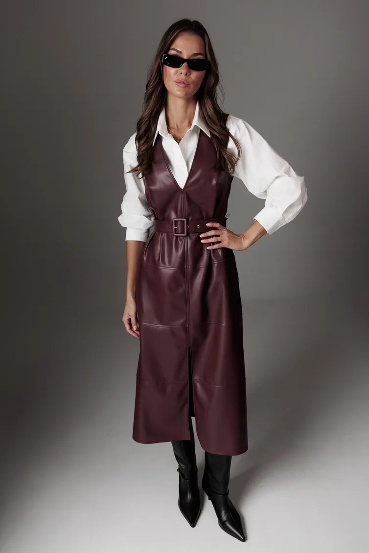 Sukienki Lyushe #4519 bordo