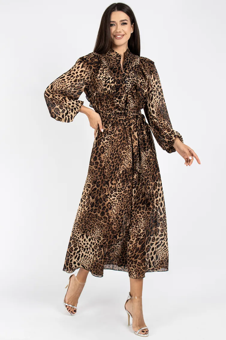 Sukienka VIZAVI #813.2 leopard