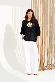 Trousers Elletto Life #2384 belyj