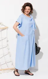 Sukienka Anastasia MAK 1326 goluboj