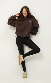 Bluza Z Kapturem Pirs 6483korichnevyj