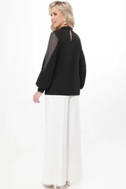Bluzka DS Trend #B-2071 (Mari, blek nyu)