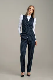Suit MARIKA #440 t.sinij v polosku
