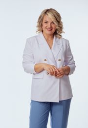 Костюм OVERYOU арт. 246/1 белый с голубым