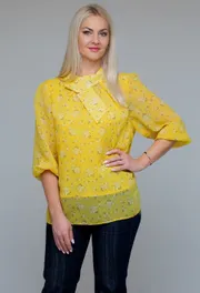Bluzka Avila #0867 zheltyj