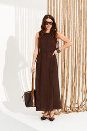 Платье Elletto Life арт. 11124 коричневый