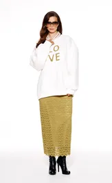 Bluza Elletto Life 13064 molochno-gorchichnyj