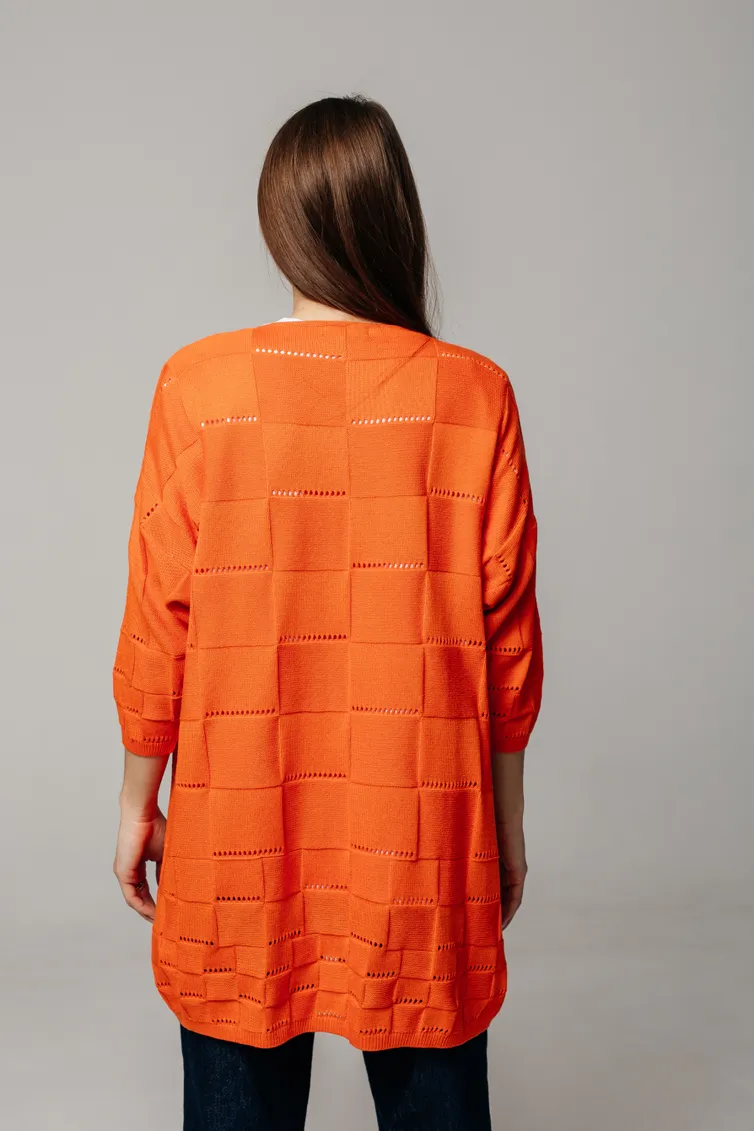 Sweter Romgil #TZ477-5 yarko-oranzhevyj