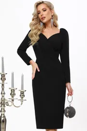 Платье DS Trend арт. П-4229-0313 (черное коктейльное)