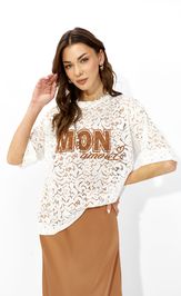 Блуза Люше 4351 коричневый