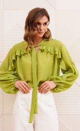 Блузка GIZART 15410 салатовый