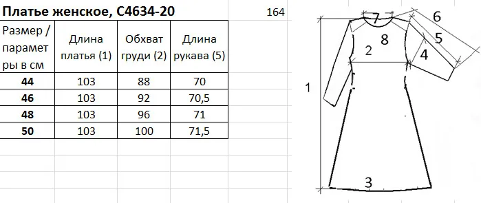 Sukienka Polesie #S4634-20 0S8602-D43 perchinka 164