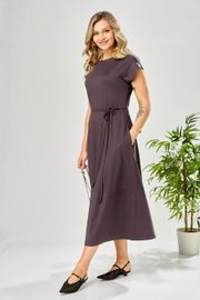 Платье Ava fashion арт. М-199 баклажановый