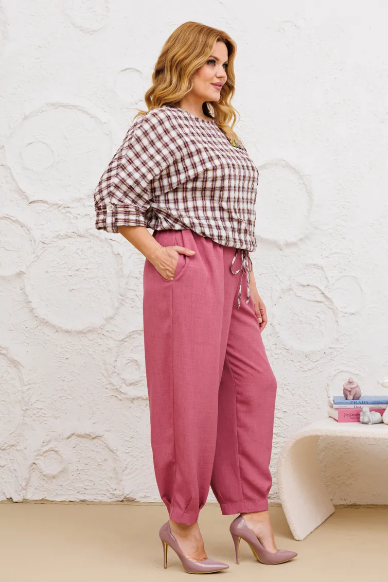 Zestaw Michel Chic #1342/1 kletka, lilovyj